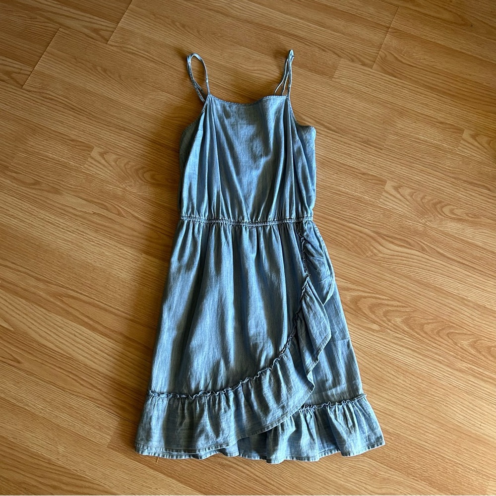refuge Chambray Denim Mini Dress Small
